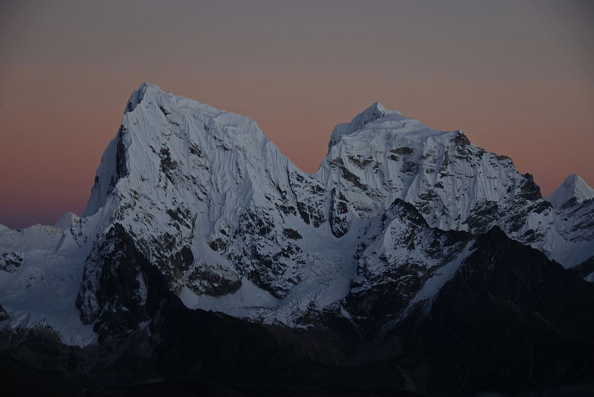 Gokyo Ri 08-3 Cholatse and Tawache From Gokyo Ri After Sunset